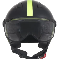 DAMES VITO Vespa Helmen|Jethelmen-Jet oda at Groen/Zwart