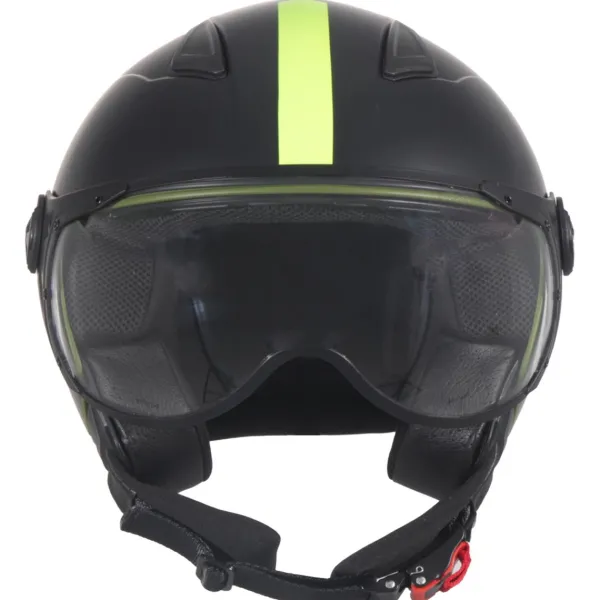 DAMES VITO Vespa Helmen|Jethelmen-Jet oda at Groen/Zwart