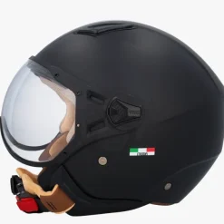 DAMES VITO Vespa Helmen|Jethelmen-Jet oda at Zwart