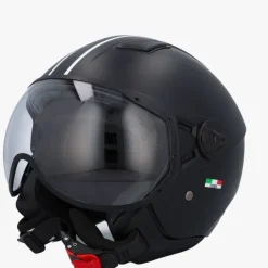 DAMES VITO Vespa Helmen|Jethelmen-Jet oda atzwart Back Edition