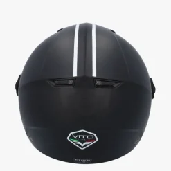DAMES VITO Vespa Helmen|Jethelmen-Jet oda atzwart Back Edition