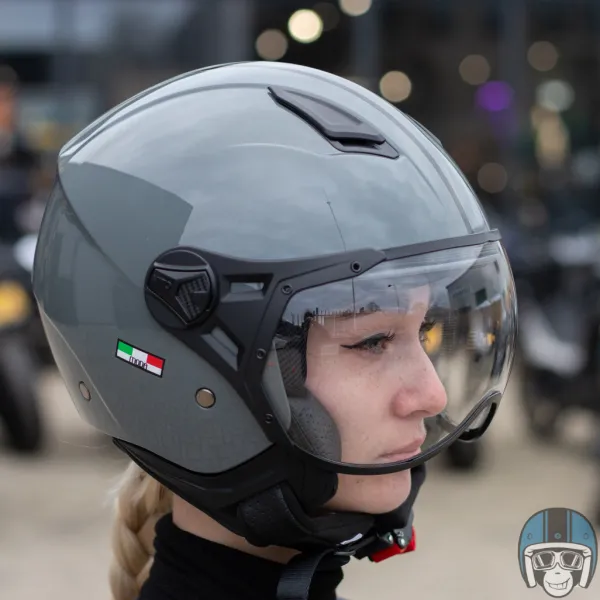 DAMES VITO Vespa Helmen|Jethelmen-Jet oda Nardo Grey