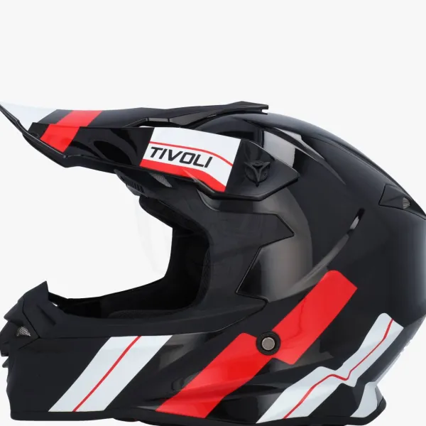 VITO Crosshelmen-Tivoi at Zwart/Rood/Wit